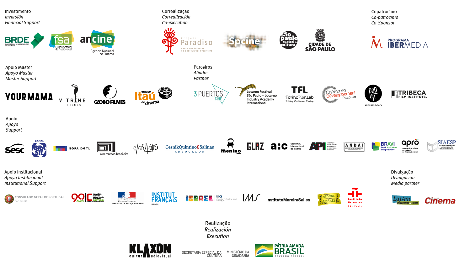 Patrocinadores e parceiros 2019